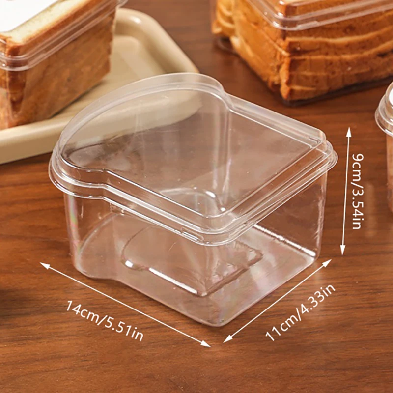10PCS Sandwich & Burger Wrapping Packaging Boxes, Toast and Bread Oilproof Holders with Lids, Disposable Pastry Trays for Takeout, Bakery, Parties, Gifts, Home Storage 7