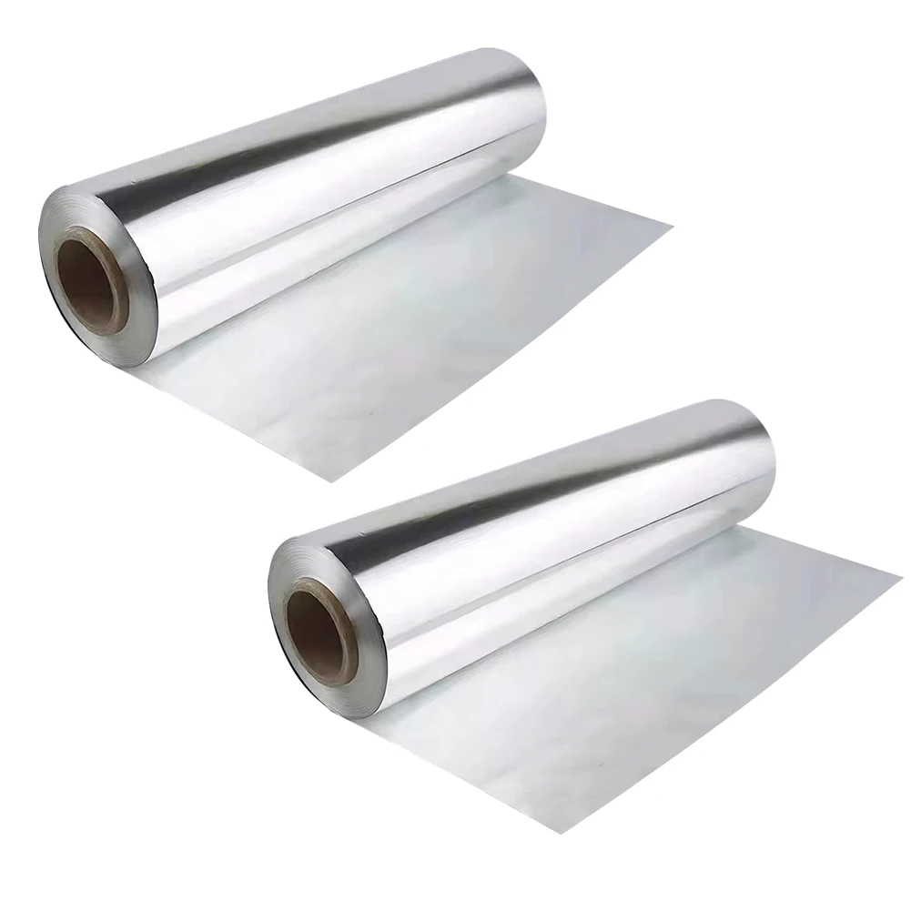 Heavy Duty Disposable Aluminum Foil Roll – Food Grade Tin Foil Wrap 12.2 x 1.65 in for Cooking, Baking, BBQ, Grilling, Sandwich, Hot Dog, Burrito and Kitchen Storage Use 6