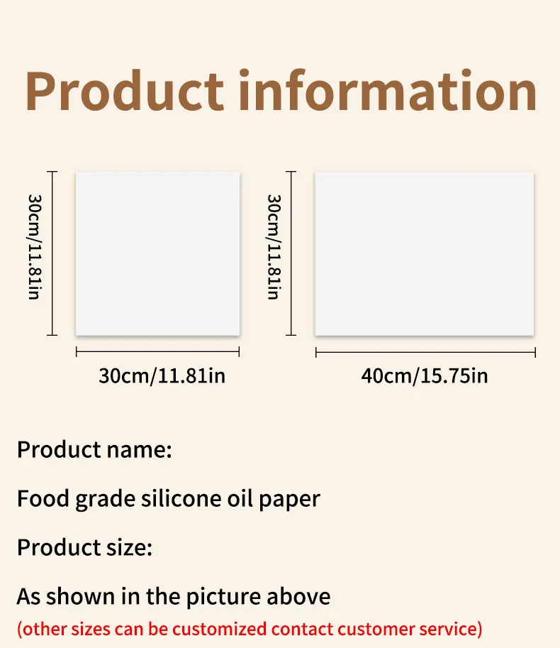 50/100pcs Non-Stick Silicone Baking Paper – Square & Rectangular Greaseproof Sheets for Barbecue, Steaming, Freezing, Cooking, Oven & Kitchen Camping Tools 6