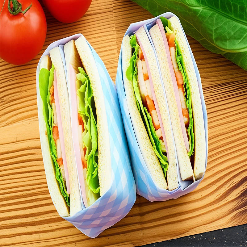 50 Pcs Greaseproof Checkered Food Wrapping Paper – Oil Resistant Burger, Sandwich & Snack Liners – Colorful Basket Mats & Placemats for Parties, Picnics, Cafes, and Takeaway - 图片 2