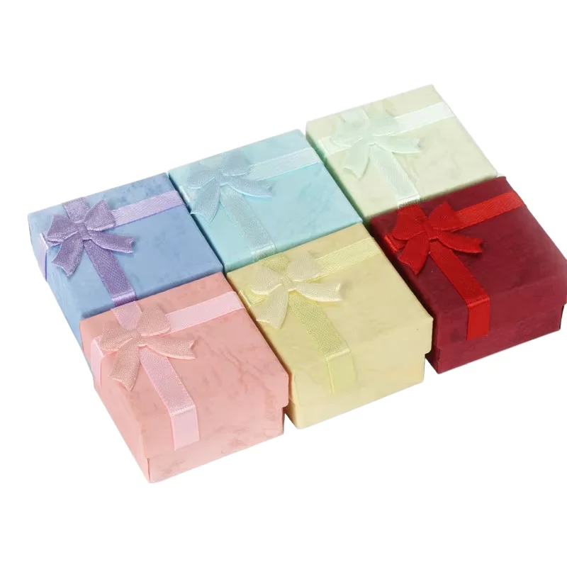 24Pcs/Lot Ring Jewelry Organizer Packaging Boxes, Paper Gift Case for Rings Earrings Studs, Small Jewelry Display Storage Containers for Shops and Gift Wrapping - 图片 4