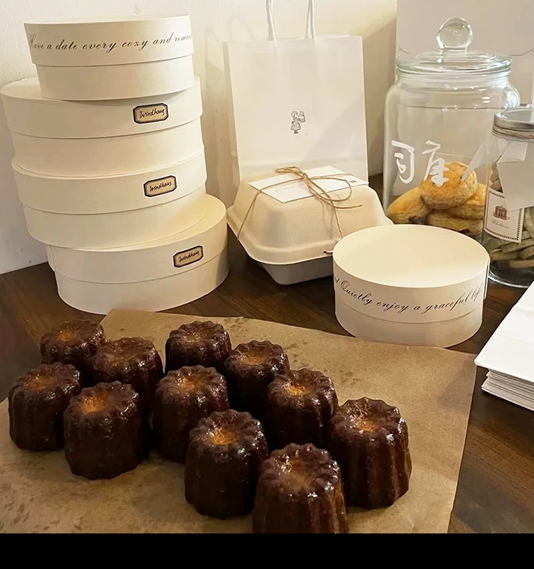 Mini Pastry Packaging Box for Cookies, Candies, Macarons – Food-Safe Kraft Paper Container for Home Baking, DIY Kitchen Use, Party Favors, Small Bakery Treats, Elegant Dessert Storage Solution 1