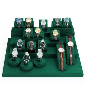 Premium Watch Display Stand Rack for Retail Counters, Showcase Windows, Jewelry Stores, and Live Streaming Booths – Durable Acrylic & Metal Construction, Adjustable Height, Elegant Presentation for Bracelets and Timepieces, Multiple Colors Available