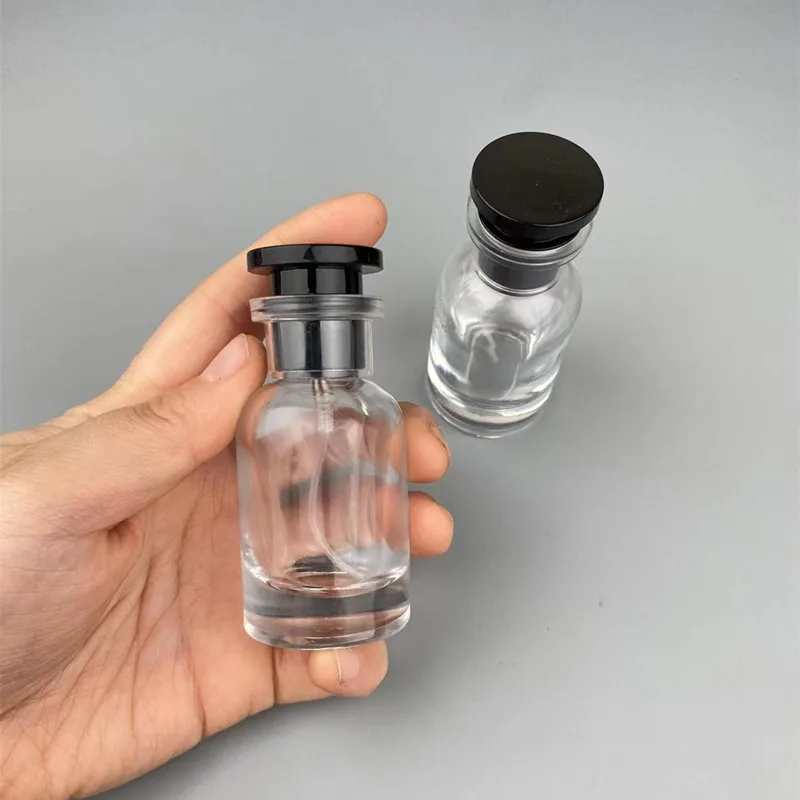30ml Refillable Glass Perfume Bottle Cylindrical Atomizer Sub-Bottle for Travel, Portable Mini Parfum Spray Container with Aluminum Nozzle and Plastic Cap, Sample Bottle for Fragrance, Essential Oils, DIY Aromatherapy Use 4