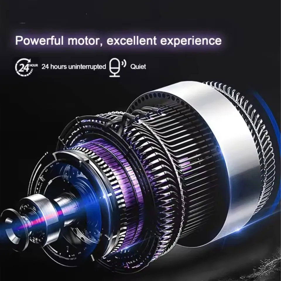 Luxury Automatic Watch Winder Storage Box with LED Light and Lock, 13-Slot Organizer Featuring 6 Rotating Winders and 7 Compartments, Quiet Motor Display Case for Men & Women Mechanical and Automatic Watches - 图片 6