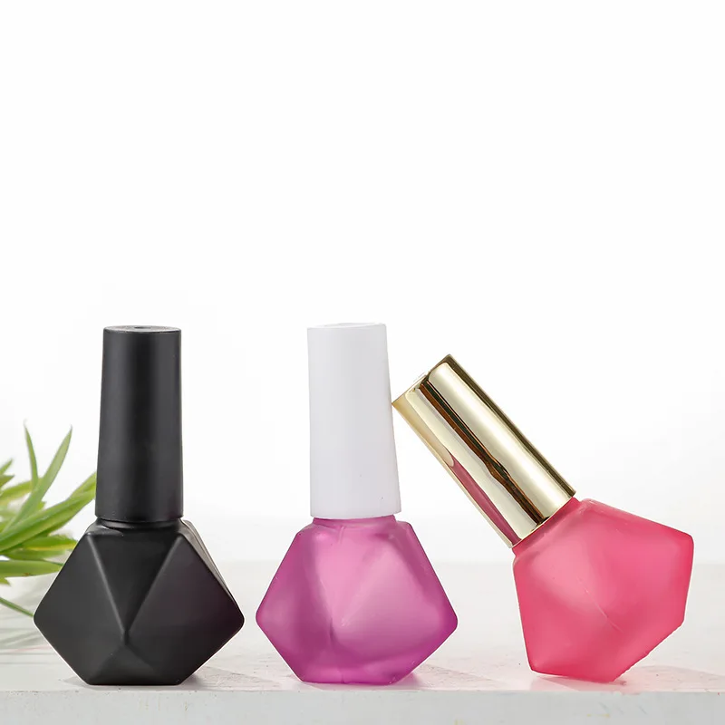 10/30/50pcs 8ml Empty Glass Nail Polish Bottles – Refillable Clear Containers with Brush Applicator for Nail Gel, Paint, Glue, Nail Oil, Art Polish Storage and Portable Travel Cosmetic Packaging 3