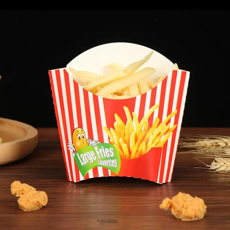 50PCS Disposable Paper French Fry Box Cups for Snacks, Charcuterie, Fruit, Salad and Fries – Eco-Friendly Takeout Packaging Containers for Food Trucks, Parties, Picnics, Catering, and DIY Snack Holders - 图片 3