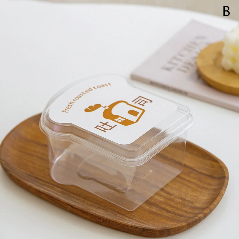 10PCS Sandwich & Burger Wrapping Packaging Boxes, Toast and Bread Oilproof Holders with Lids, Disposable Pastry Trays for Takeout, Bakery, Parties, Gifts, Home Storage - 图片 7