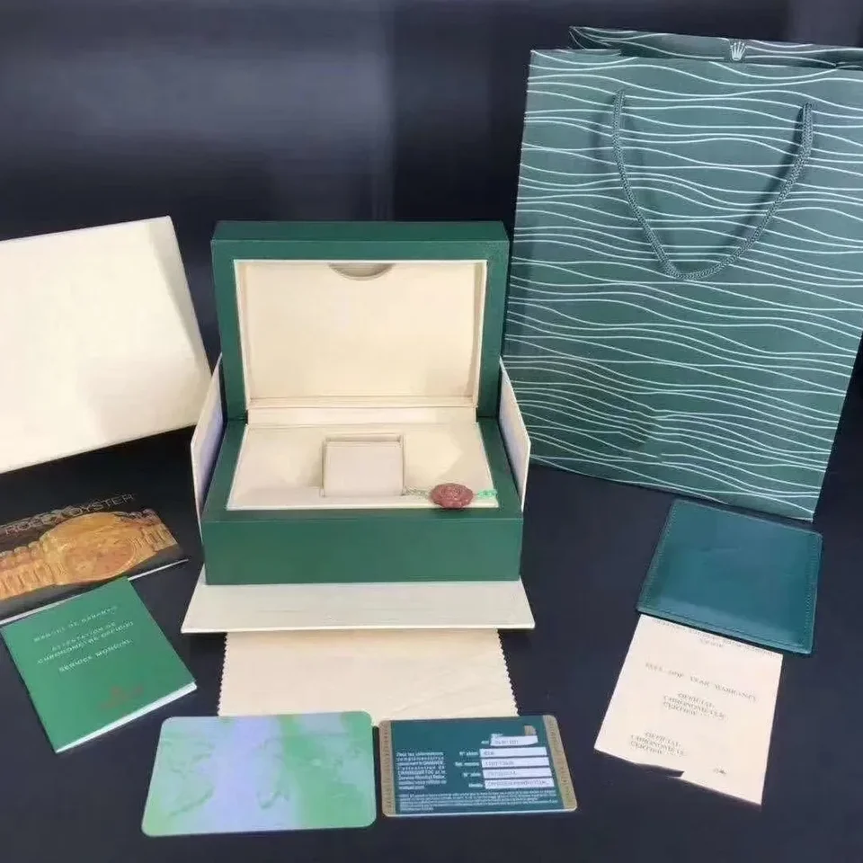 Luxury Green Watch Gift Box with Full Set Accessories – Includes Instruction Card, Protective Case, and Elegant Packaging – Compact Portable Storage Case for Men’s and Women’s Watches – Made in China - 图片 6