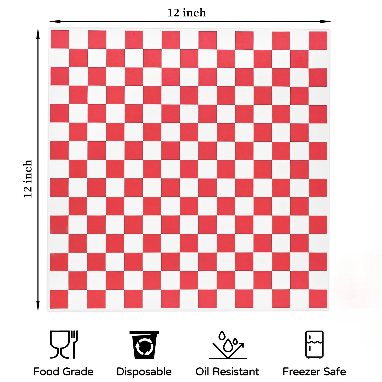 20-Pack Christmas-Themed Greaseproof Sandwich Wrapping Paper – Food-Grade Deli Paper Sheets for Burgers, Sandwiches, Fries, and Holiday Party Packaging – 12 x 12 Inches 2