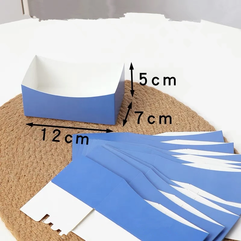 50pcs Creative Paper Boxes for Sandwiches, Toast, Egg Burn, Hot Dogs, Burgers, and DIY Baking, Disposable Party and Internet-Style Food Packaging 7