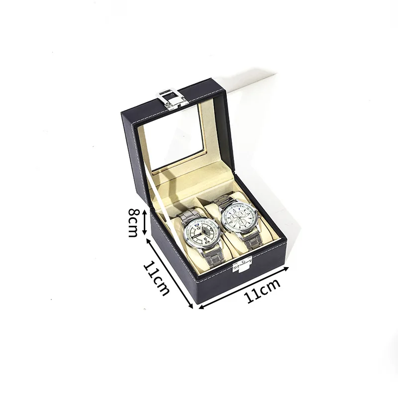 Eco-Friendly PU Leather Watch Box for Men and Women, Dust-Proof 10 Slot Watch Display Organizer with Lock and Glass Lid, Soft Velvet Interior, Multi-Functional Jewelry Storage Case for Rings, Bracelets & Accessories 8