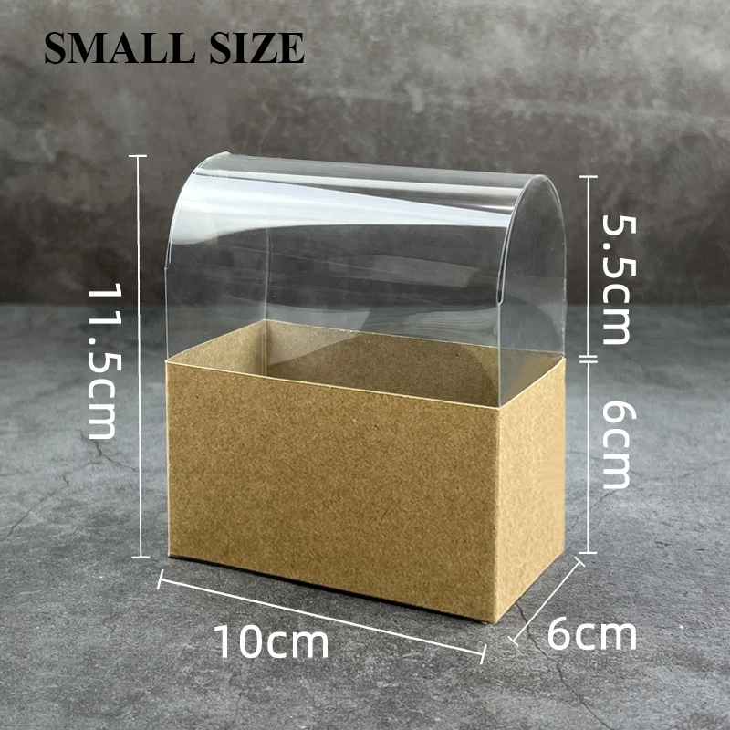 50pcs Kraft Paper Sandwich and Burger Takeout Boxes, Disposable Toast, Donut, Bread, Hamburger Packaging Containers, Oilproof Paper Trays for Bakery, Pastry, Party, Catering, Wedding Food Service - 图片 8