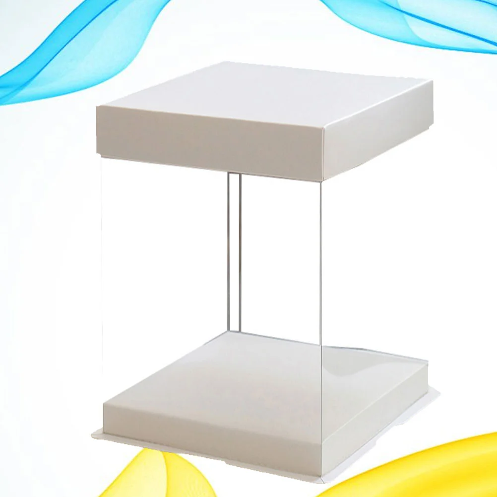 2Pcs 8-Inch Clear Birthday Cake Storage Boxes, Transparent Plastic Cake Containers for Desserts, Pastries, Muffins, Party or Wedding Treats, Food-Safe Durable Plastic Boxes with Secure Lid for Home or Professional Baking - 图片 6