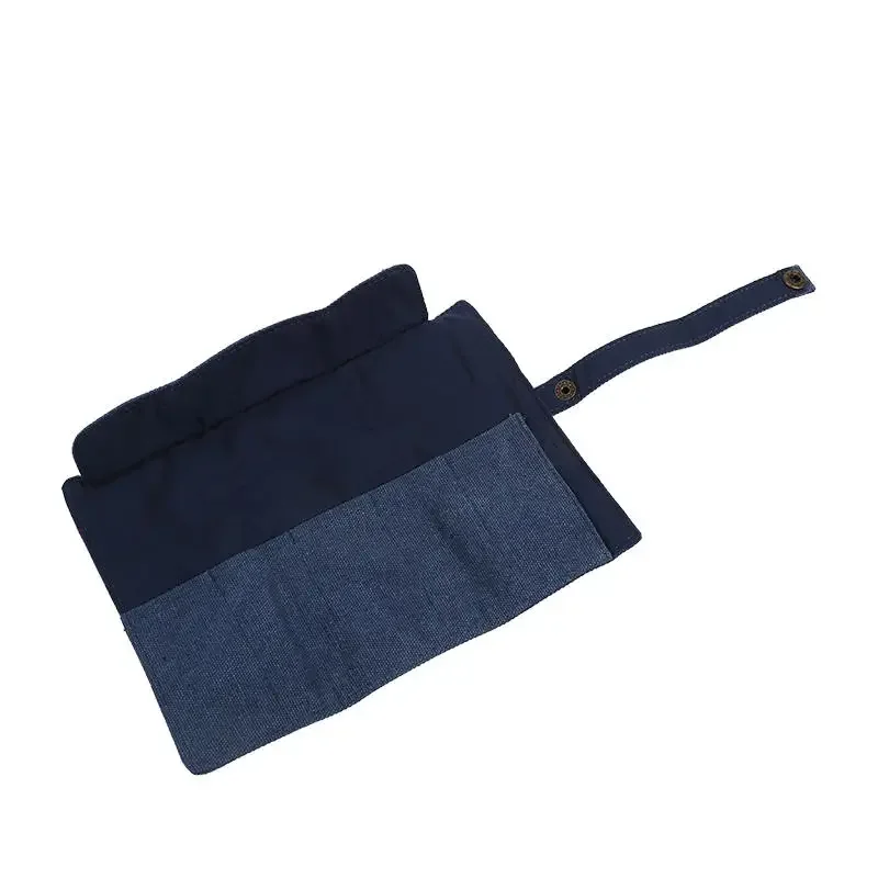 Premium Canvas Watch Band Roll Organizer with 5 Individual Slots, Portable Travel Storage Case for Smart Watches and Straps, Durable Anti-Slip Wristwatch Bag for Secure On-the-Go Protection 12