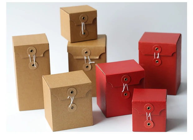 10pcs Red DIY Candle Gift Boxes, Empty Kraft Paper Packaging for Scented Candles, Wedding Favors, Candy, or Small Gifts, Elegant Reusable Paper Cartons, Direct from Factory with Ribbon Option 9