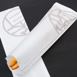 100pcs Greaseproof Paper Food Bags for Hot Dogs, Sandwiches, French Fries, Snacks – Disposable Takeout Bags, 10cm White Handy Pouches for Fast Food, Catering, Parties