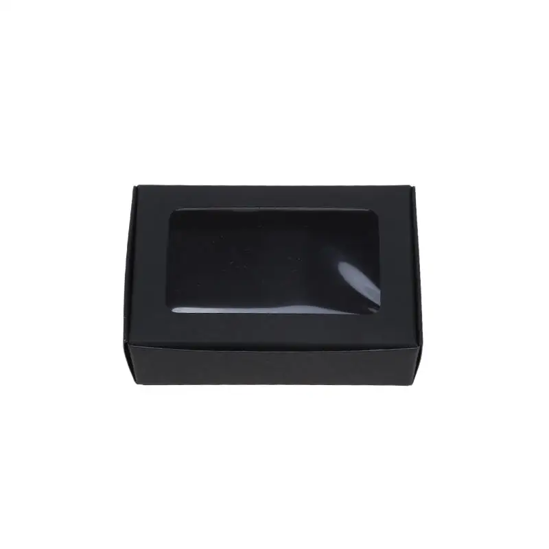 25Pcs Kraft Paper Boxes with Clear Window, Homemade Cookie and Candy Packaging Containers, Birthday Gift Boxes, DIY Dessert and Party Favor Packaging, Sturdy and Elegant - 图片 8