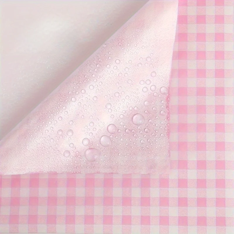 100PCS Pink Grease-Resistant Food Wrapping Paper Sheets 18×18cm Square Coated Oil-Proof Liners for Sandwiches, Pastries, Fried Food, Bread & Desserts – Disposable Baking and Serving Paper for Restaurants and Homes 5