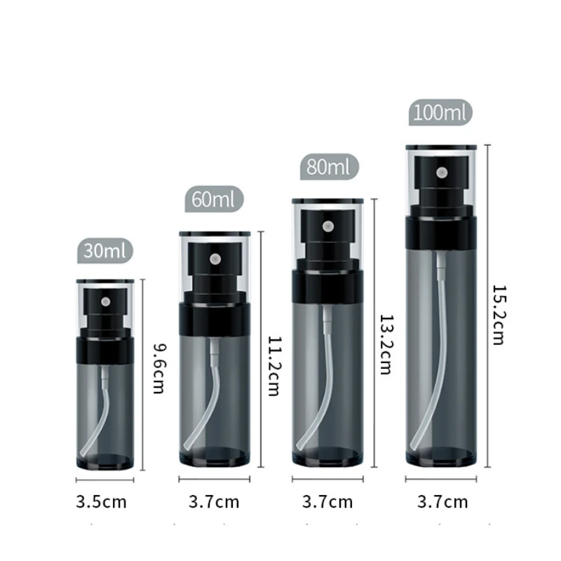 30/60/80/100/120ml Refillable Spray Bottle for Perfume, Face Mist, Cosmetic Toner, and Travel Essentials – Leak-Proof Portable PET Atomizer Bottle for Skincare, Makeup, Haircare, and Hydration Use - 图片 6
