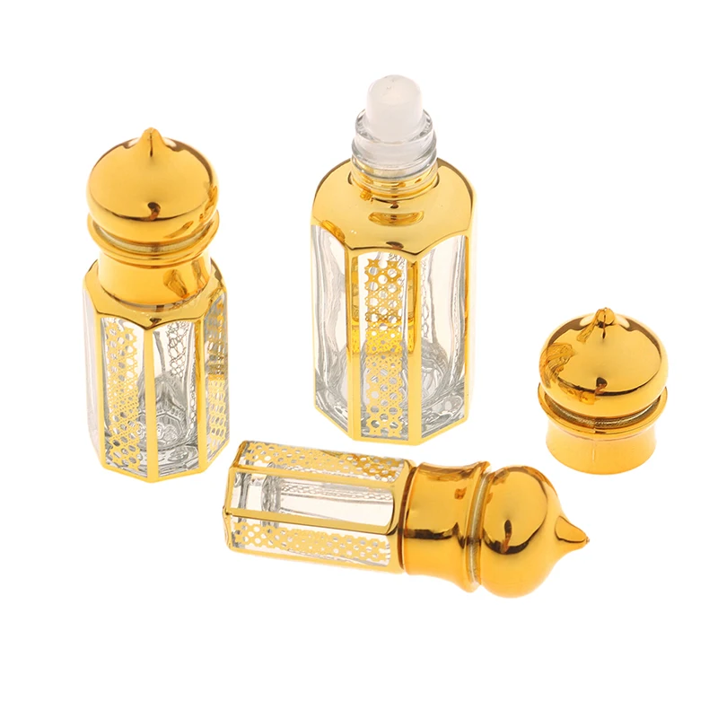 3ml 6ml 15ml Mini Glass Roller Bottles Empty Refillable Roll-On Containers for Essential Oils, Perfume, DIY Aromatherapy, Travel Size Octagon Shape Gold Cap Portable Vials for Massage and Skincare 3ml 6ml 15ml Mini Glass Roller Bottles Empty Refillable Roll-On Containers for Essential Oils, Perfume, DIY Aromatherapy, Travel Size Octagon Shape Gold Cap Portable Vials for Massage and Skincare