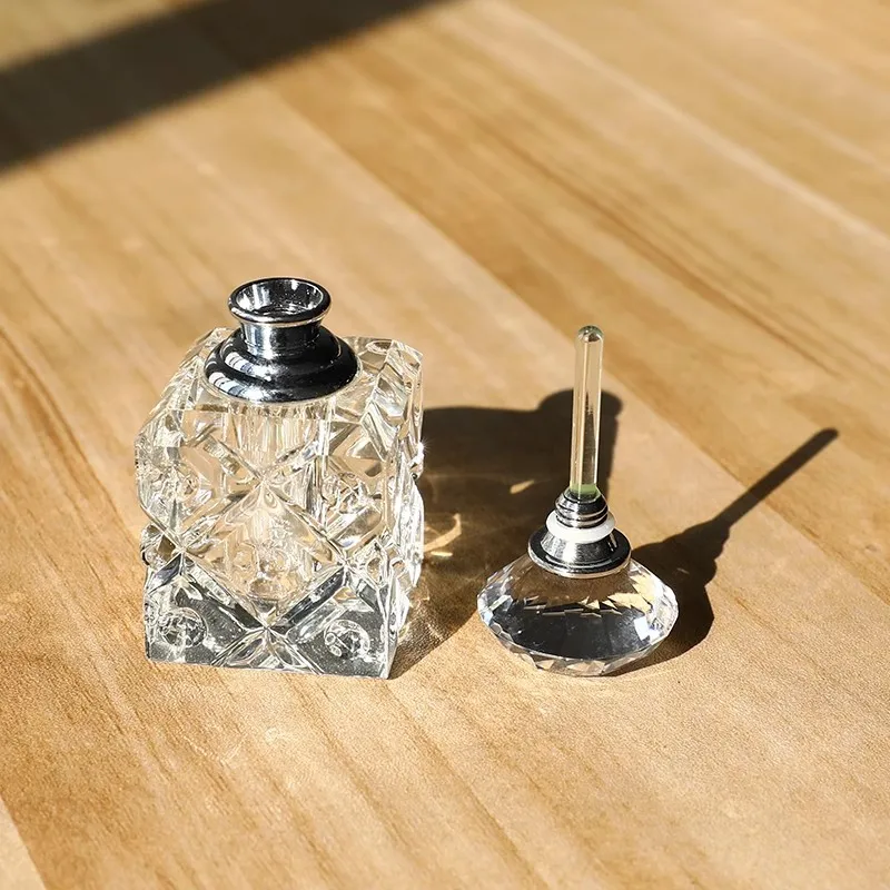 2/10pcs 3ml Refillable Essential Oil Bottles – Premium Crystal Glass Containers with Glass Dropper for Attar, Perfume, Fragrance, Aromatherapy Oils, Portable Cosmetic Storage and Travel Use 3