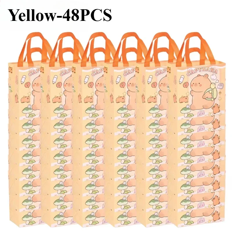 New Capybara Non-Woven Tote Bags, Reusable Waterproof Shopping and Gift Bags for Kids, Parties, Snacks, Small Gifts, and Daily Use, Foldable, Durable, Factory Direct Supply - 图片 16