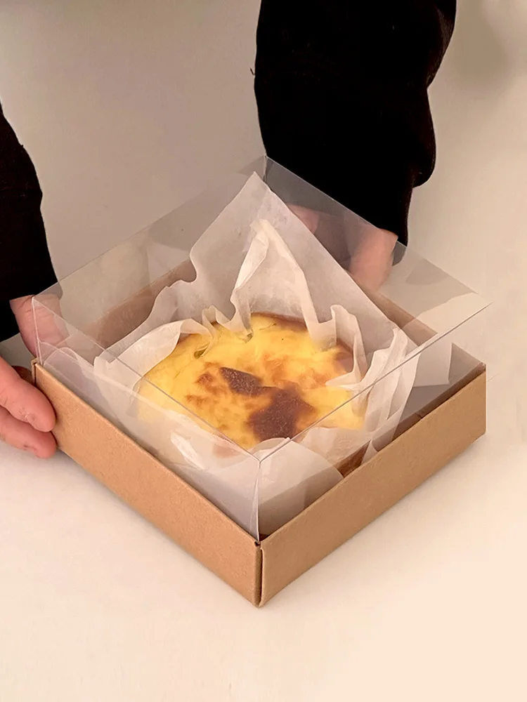 Transparent Cake Packaging Box 🎂 – 4 & 6 Inch Sturdy, Lightweight, Korean Style DIY Chiffon & Light Cheese Cake Box for Bakery & Kitchen Use - 图片 4