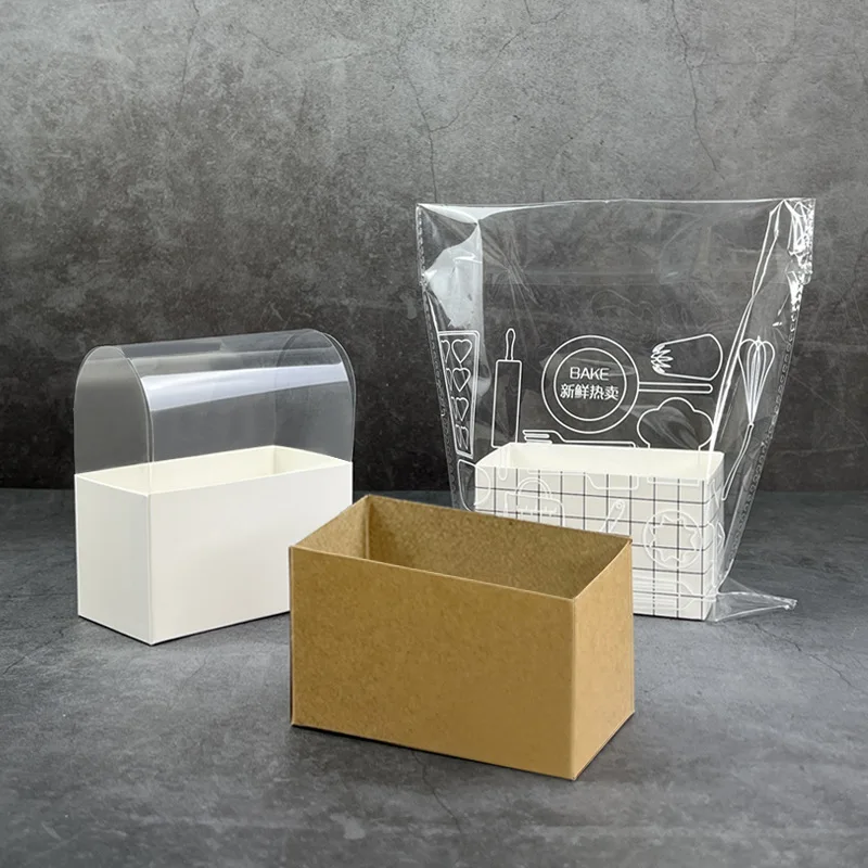 50pcs Kraft Paper Sandwich and Burger Takeout Boxes, Disposable Toast, Donut, Bread, Hamburger Packaging Containers, Oilproof Paper Trays for Bakery, Pastry, Party, Catering, Wedding Food Service