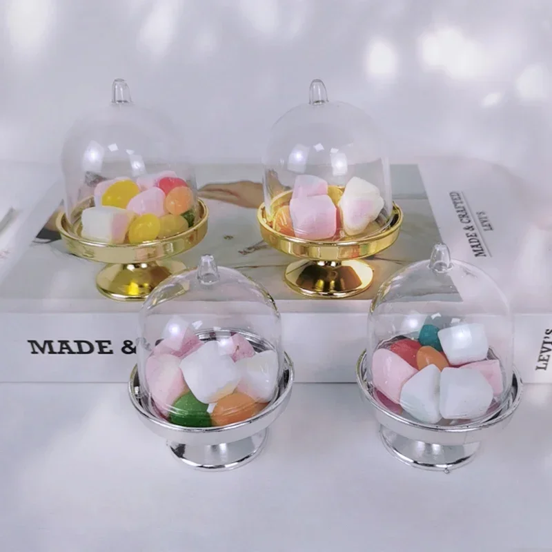 4/12pcs Clear Plastic Mini Candy and Cupcake Boxes with Lids, Elegant Wedding Gift Boxes, Party Dessert Display Trays, Macaron Holders, Birthday Favors, Table Decor for Special Events 9
