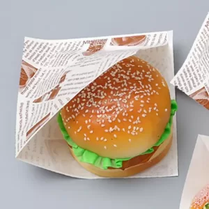 100pcs Kraft Paper Triangular Food Bags, Disposable Oilproof Wrapping Paper for Hamburgers, Donuts, Sandwiches, Pastries, Bakery Takeout, Eco-Friendly Snack Packaging for Parties and Daily Use