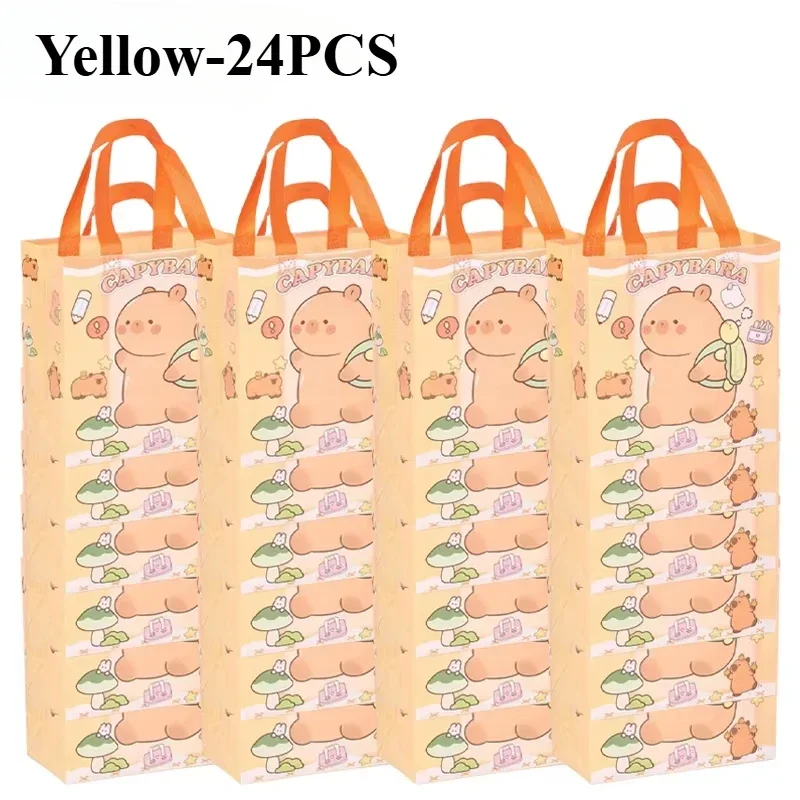 New Capybara Non-Woven Tote Bags, Reusable Waterproof Shopping and Gift Bags for Kids, Parties, Snacks, Small Gifts, and Daily Use, Foldable, Durable, Factory Direct Supply - 图片 12