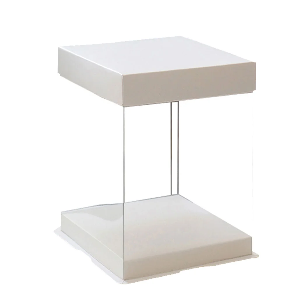 2Pcs 8-Inch Clear Birthday Cake Storage Boxes, Transparent Plastic Cake Containers for Desserts, Pastries, Muffins, Party or Wedding Treats, Food-Safe Durable Plastic Boxes with Secure Lid for Home or Professional Baking - 图片 8