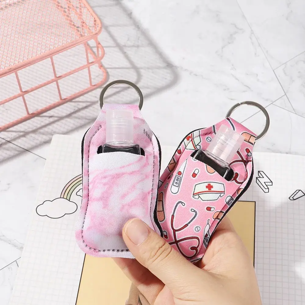 30ml Refillable Hand Sanitizer Bottle with Portable Keychain Holder – Compact Travel Container for Hand Gel, Liquid Sanitizer, Cosmetic Storage, Reusable and Leak-Proof Personal Hygiene Tool - 图片 4