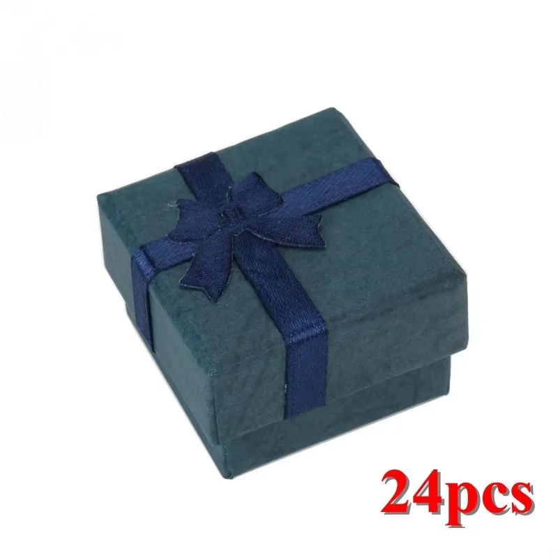 24Pcs/Lot Ring Jewelry Organizer Packaging Boxes, Paper Gift Case for Rings Earrings Studs, Small Jewelry Display Storage Containers for Shops and Gift Wrapping - 图片 10
