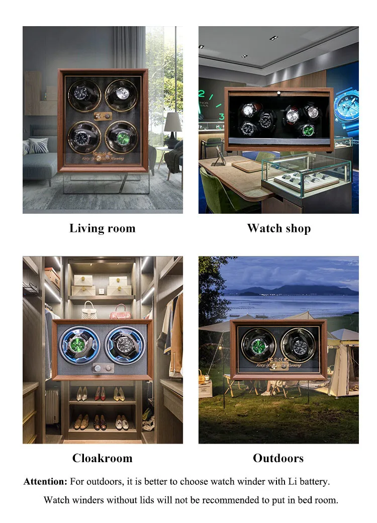 Wooden Single Automatic Watch Winder Box with Silent Motor, Luxury Wood Finish Display Case for Mechanical Watches, Elegant Collector Storage Organizer for Safe Rotation and Watch Protection 1