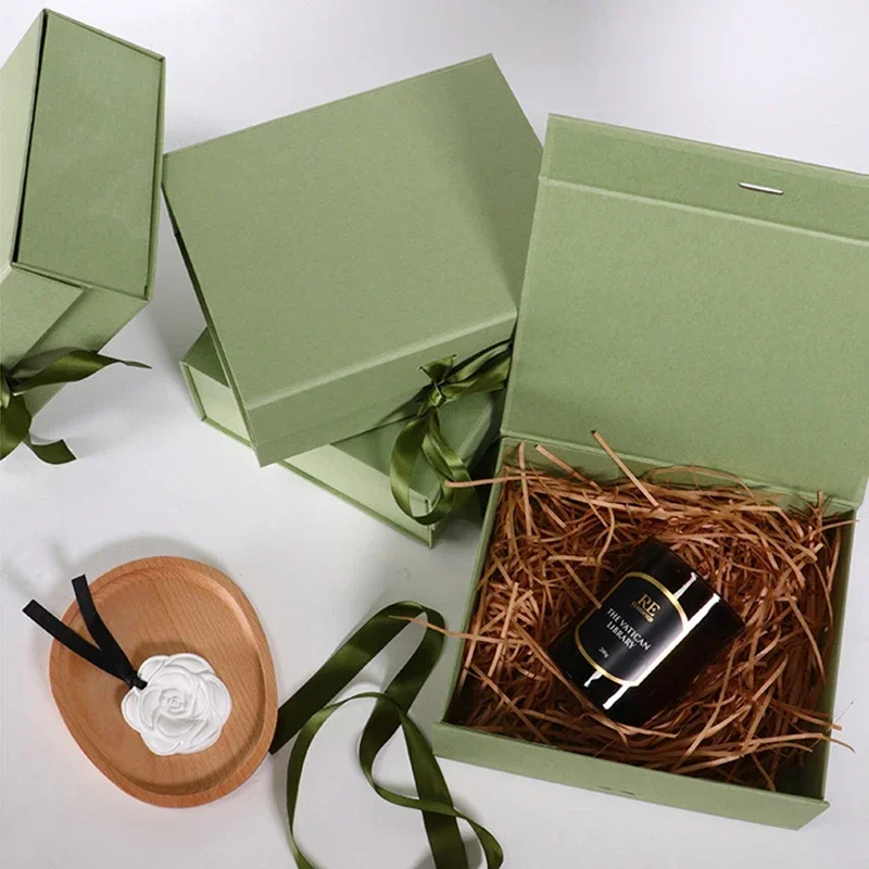 10PCS Luxury Magnetic Gift Boxes with Custom Logo, Foldable Cardboard Proposal Boxes for Bridesmaid or Birthday Gifts, Elegant Packaging Boxes for Jewelry, Wedding, Party, and Boutique Presentation - 图片 2