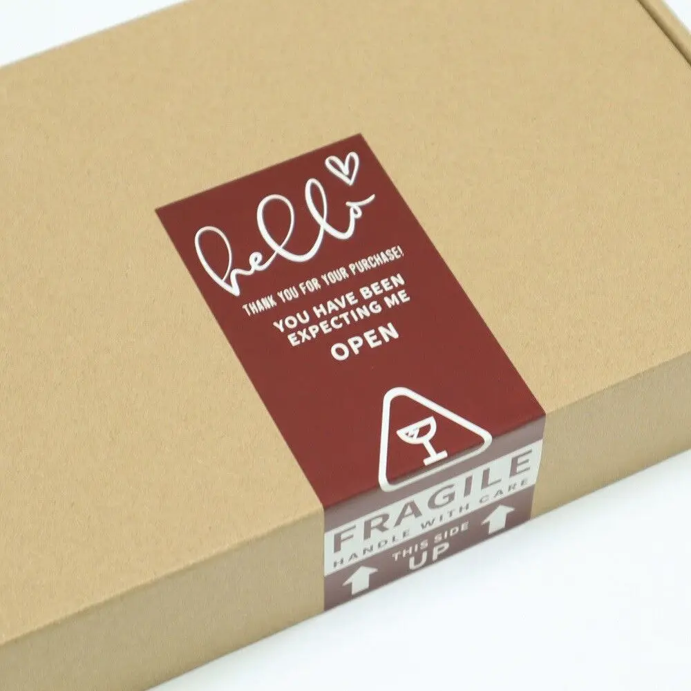 50-100PCS Custom Rectangular Logo Stickers – White Paper Material Personalized Labels for Birthday, Baptism, Gift Packaging, Business Branding, DIY Custom Text, Company Logos, Event Favors - 图片 5