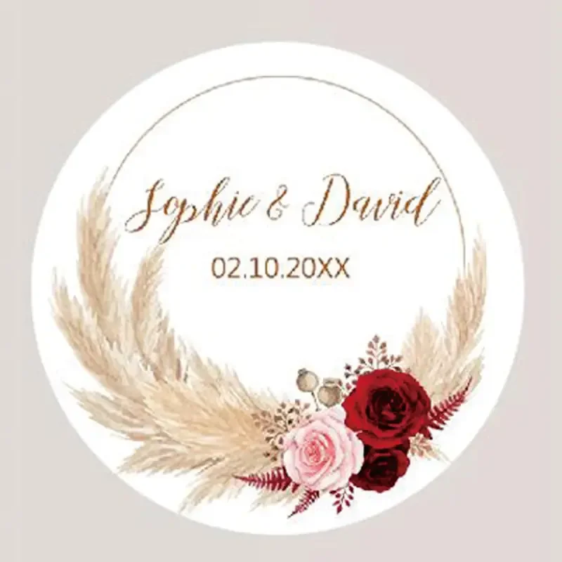 96-Pack Pampas Grass Wedding Stickers – Customizable Sealing Labels for Weddings, Baptisms, Birthdays, Party Decor, Personalized Gift Tags, Event Favors, DIY Craft Stickers for Celebrations 96-Pack Pampas Grass Wedding Stickers – Customizable Sealing Labels for Weddings, Baptisms, Birthdays, Party Decor, Personalized Gift Tags, Event Favors, DIY Craft Stickers for Celebrations - 图片 16