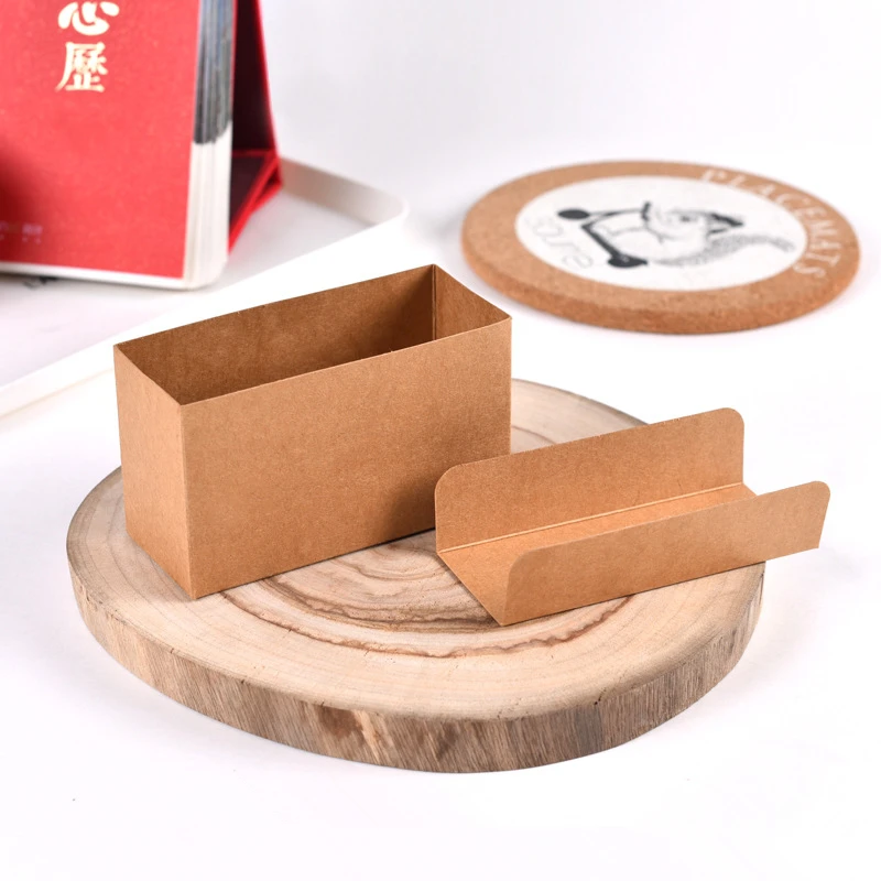 50pcs Kraft Paper Sandwich and Burger Boxes, Disposable Toast, Bread, Pastry, and Snack Packaging Trays, Oilpaper Food Containers for Bakery, Party, Baby Shower, Wedding, Birthday, Holiday Celebrations - 图片 2