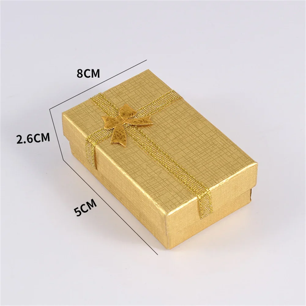 Bowknot Jewelry Packaging Box for Wedding Engagement, Elegant Paper Cardboard Gift Case for Ring Earrings Necklace Bracelet, Small Bow Shape Jewelry Storage Organizer Box for Romantic Gift Wrapping - 图片 9