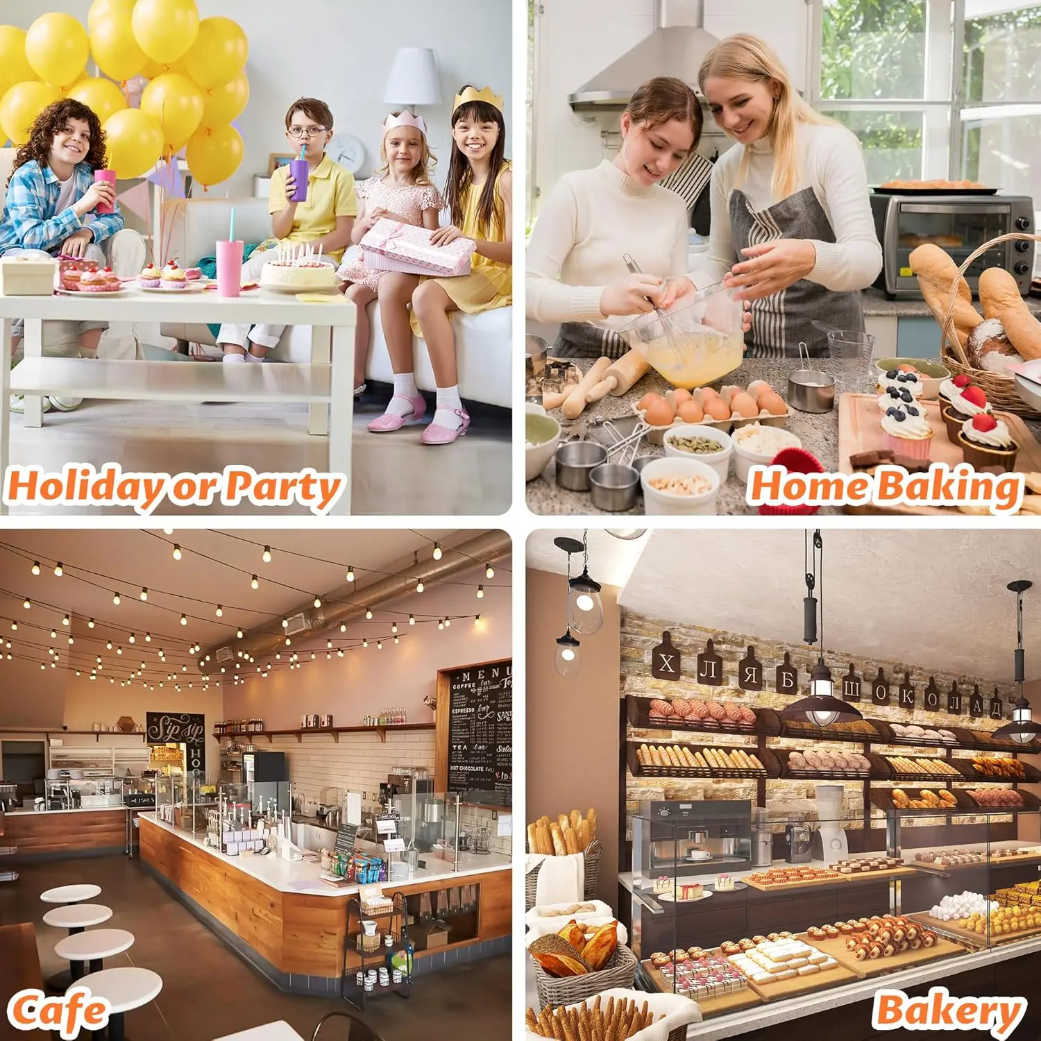 50PCS Kraft Paper Bread Bags with Window, Tear-Resistant Sourdough Bakery Bag with Cute Sealing Stickers, Oil-Proof Moisture-Proof Food Storage Bags for Cookies, Snacks, Sandwich, Cafe, Party and Home Baking - 图片 5