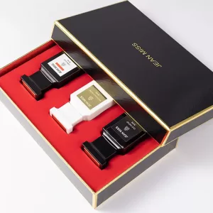 3PCS 90ML Men's Perfume Bottle Set with Fine Mist Spray and Luxury Gift Boxes, Multiple Material Options Including Glass, Acrylic, PET or Metal, Fresh and Long-Lasting Cologne Fragrance for Retail, Gifting, and Factory Direct Orders