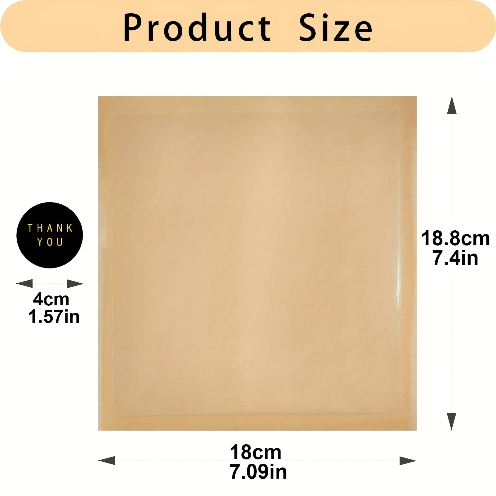 Custom Kraft Bakery Bags with Clear Window & Stickers – 7" Heat-Sealable Treat Pouches 1