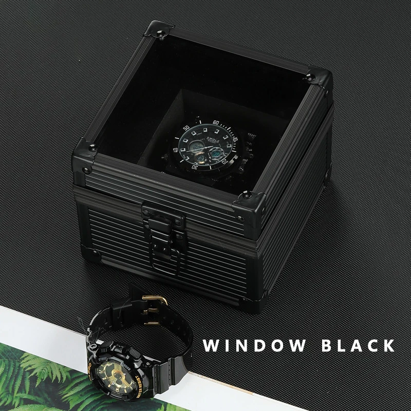 Aluminum Watch Display Case with 1/3/5 Slots, Portable Suitcase Organizer for Men & Women, Multifunctional Clock Storage Box, Watch Stand Holder, Jewelry Storage and Travel Case with Secure Compartments - 图片 2