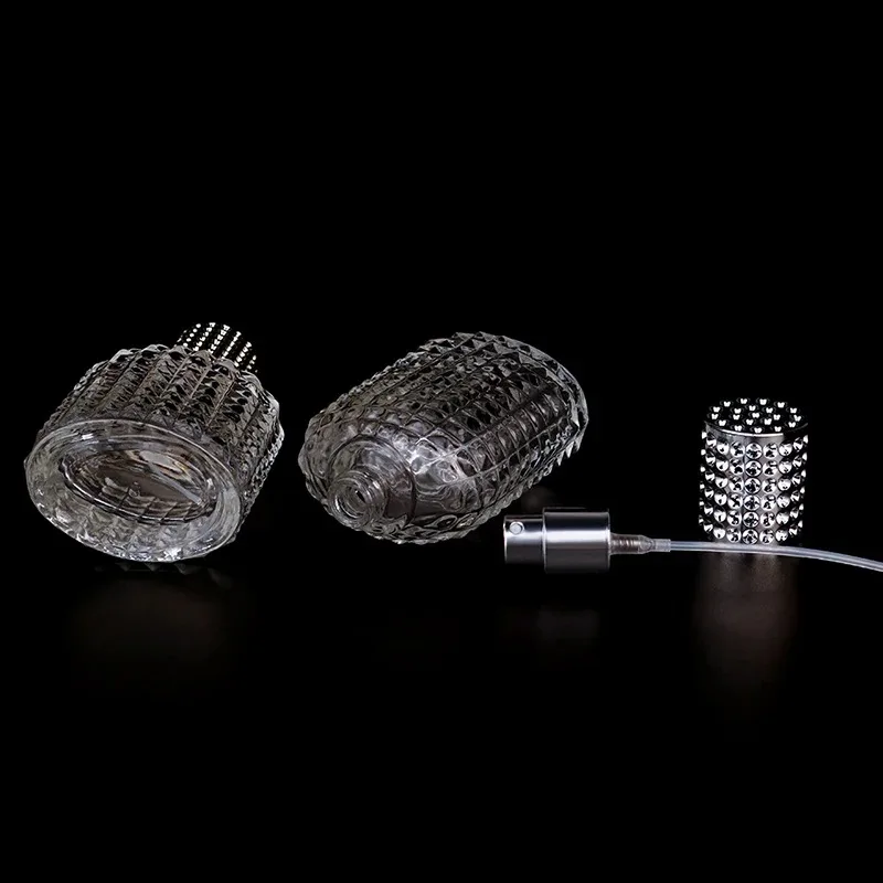 30ml 50ml Pineapple-Shaped Glass Perfume Bottle with Spray | Portable Refillable Atomizer Container for Travel, Essential Oil, Fragrance Storage, DIY Aromatherapy, Party, Wedding, Home Decor, 1 or 3 Pack - 图片 5