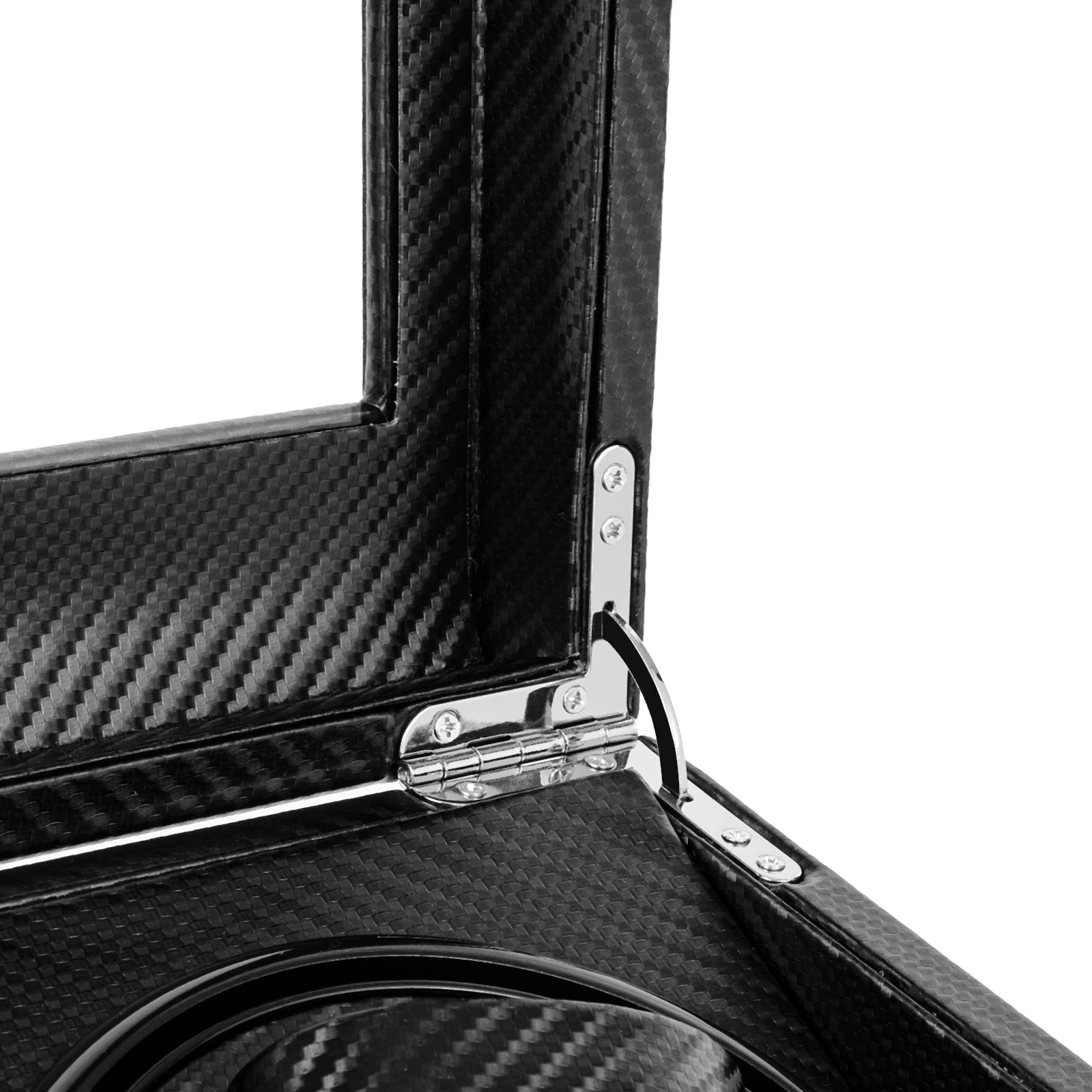 Automatic Watch Winder Box for 10 Watches, Ultra-Quiet 10dB Operation, Non-Magnetic Protection, 4 Rotating + 6 Storage Compartments, Premium MDF PU Glass Copper Construction, Elegant Modern Rectangle Display Case with Bidirectional Rotation 7