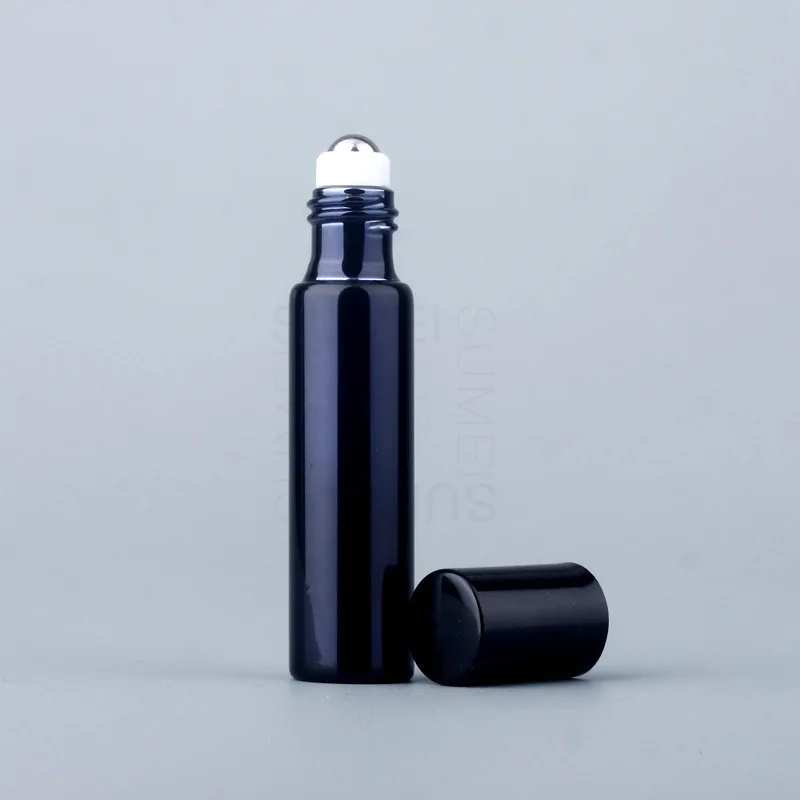 10ml Glass Roll-On Bottle with Stainless Steel Roller Ball for Travel Essential Oils, Eye Cream, Face & Body Care, Leak-Resistant UV-Protected Mini Cosmetic Container in Gold, Silver, Black for DIY Packaging - 图片 7