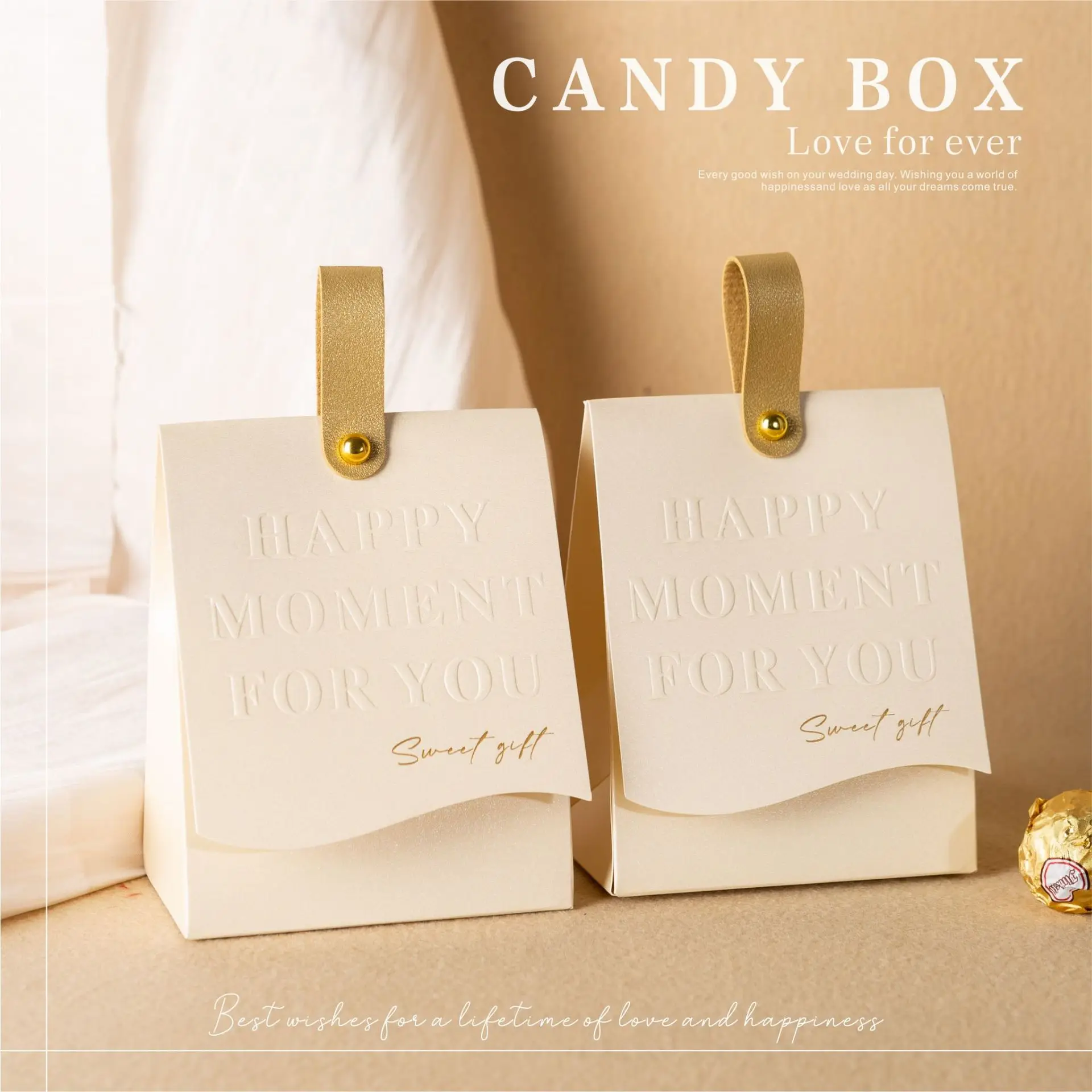 10Pcs Beige Paper Gift Bags, Small Wedding Favor and Souvenir Bags for Candy, Jewelry, Birthday Party, Guest Gifts, DIY Packaging, and Organizer for Home or Events