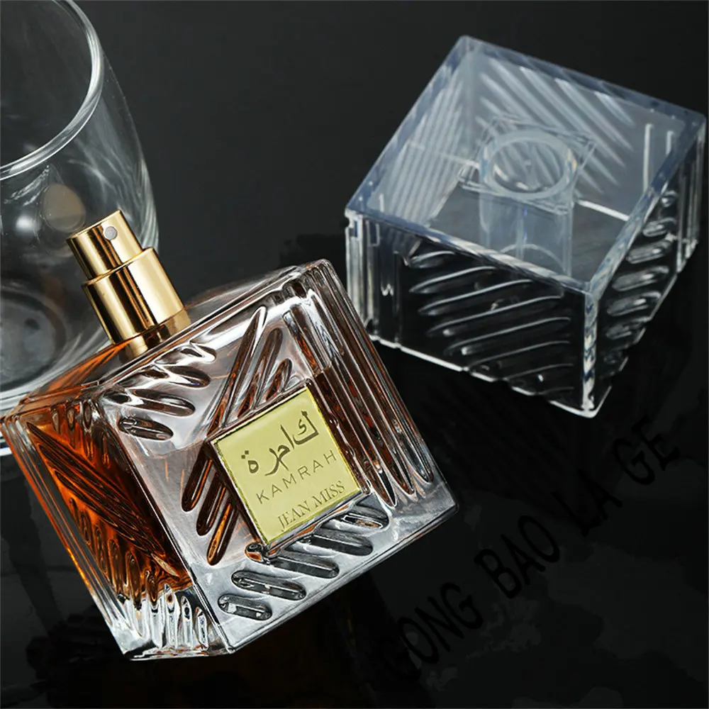 100ml Glass Perfume Bottle with Premium Gift Box Set, Leak-Proof and Durable Design for Unisex Fragrance, Elegant Transparent Packaging for Daily Use, Stylish Display, Romantic Occasions, and Luxury Gifting - 图片 3